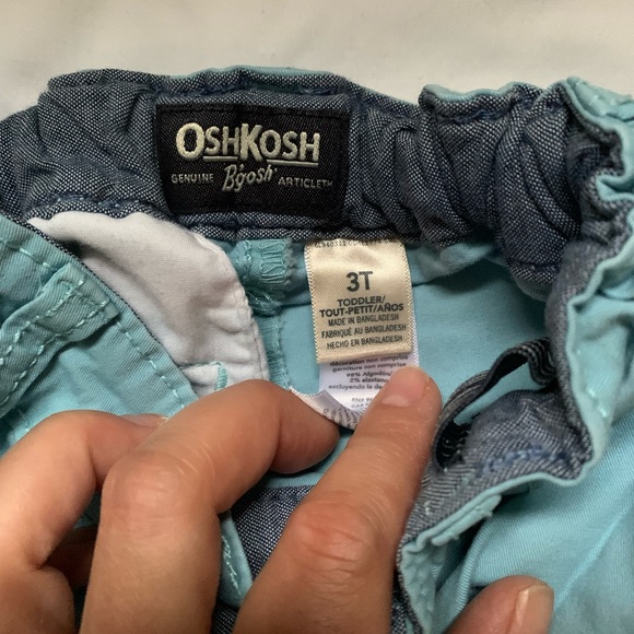 Light turquoise 3t shorts Oshkosh B’gosh - Picture 6 of 6